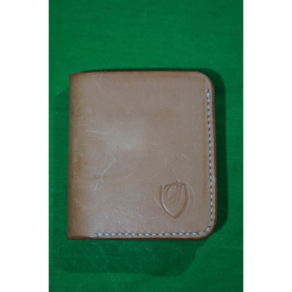 Full Grain‎ Mens Brown Leather Bifold Wallet TB